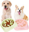 2PCS Slow Feeder Dog Bowls Small Dog, Non-Slip Puzzle Dog Bowl Slow Eating, Interactive Bloat Stop Dog Bowls, Anti-Gulping Pet Slower Food Feeding...