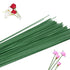 200 Pcs 22 Gauge Floral Stem Wire, 16 Inch Dark Green Floral Wire for Artificial Flower Arrangements, Bouquet Stem Wrapping, Wreath Making...