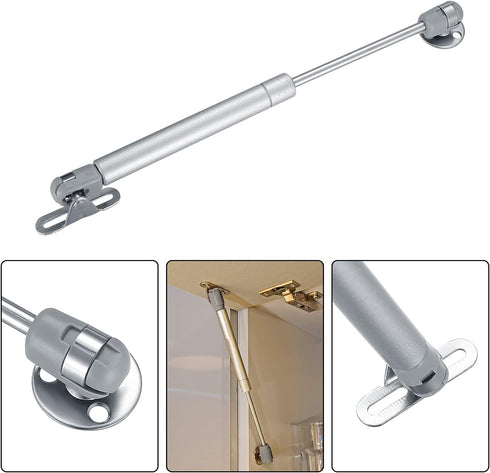 4 Pcs Gas Springs, 100N/22.5LB Gas Struts Lift Supports, Gas Shocks, Soft Close Hinges, Furniture Cabinet Door Lid Stay, Hydraulic Gas Lift Spring...