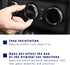 3 PCS Car Push Start Button Cover, Engine Start Stop Button Stickers, Metal Ignition Button Cover, One Button Start Trim Ring for Challenger Charg...