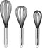 NileHome Whisk Commercial Whisks Stainless Steel & Silicone Non-Stick Coated Small Whisk Set 8" 10" 12" Kitchen Wisk Wire Whisks for Cooking 3 Pac...