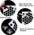 GORGECRAFT 8.27"x11.7" Bee Honeycomb Theme Stencil Plastic Drawing Art Reusable Template Sets Hexagon Reusable Template for Wall Wood Tile Floor F...