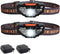 COSOOS 2 LED Headlamps Flashlights with Portable Cases, 1.6oz Mini Bright Running Headlamp, Waterproof Head Lamps, Small Headlights for Adults, Ki...