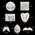 iSuperb 7 pcs Resin Molds Angel Wing Molds Silicone Molds UV Epoxy Resin Casting Molds Keychain Molds for DIY Art Decoration Gift Making...