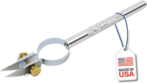 Excel Blades Adjustable Width Strip Cutter – Dual #59 Blades, Precision Cutting Tool for Paper, Vinyl, Leather, Foam, Clay & Crafts – Aluminum Bod...