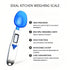Yoidesu Digital Kitchen Scale, Electronic Gram Measuring Spoon, 500g/0.1g Blue Cute Digital Weight Scale Spoon with 3 Measuring Spoons for Portion...