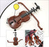 LUOZZY 40 Pcs Miniature Violin Model Tiny Violin Musical Instrument Dollhouse Mini Furniture Christmas Decoration...