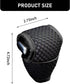 1 PC Car Shift Knob Cover, 5D Mesh Fabric Velcro Opening T-Shaped Sweat-Absorbent Non-Slip Breathable Gear Shift Head Dust-Proof Decorative Cover,...