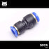 5PCS 10mm to 12mm Tube Air Pneumatic Push in Straight Gas Fittings Plastic Quick Connectors Fitting...