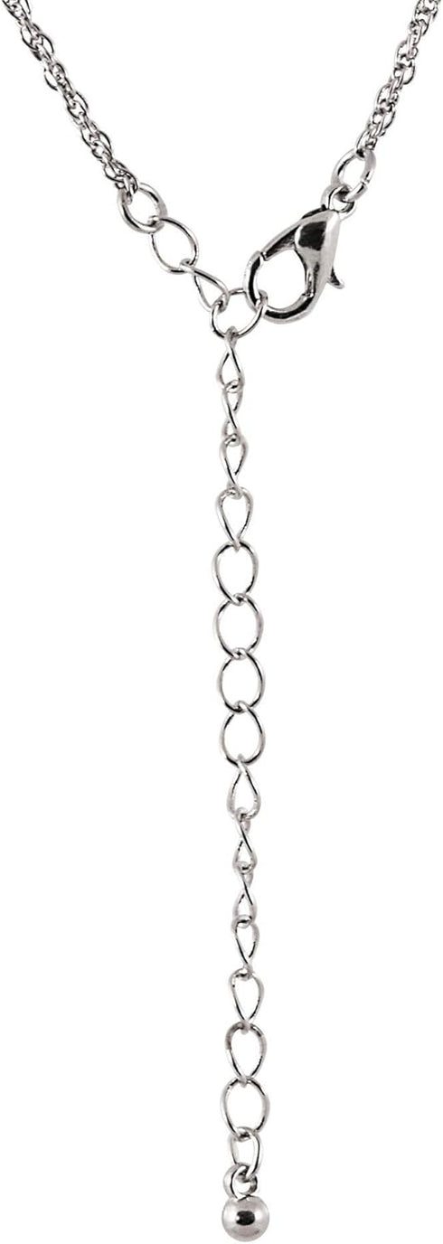 American Coin Treasures Buffalo Nickel Coin Pendant Necklace with Green Enamel | Silvertone 24" Rope Chain for Men & Women | Lobster Claw Clasp | ...