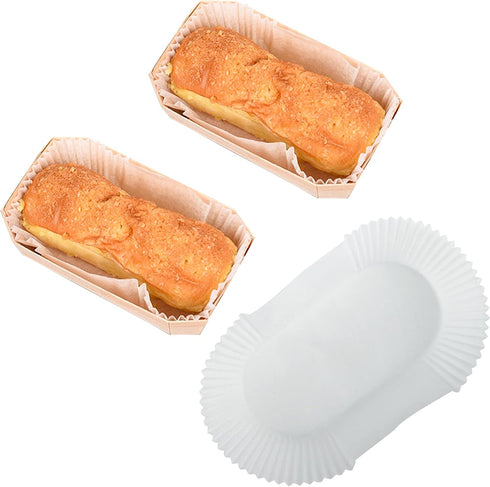 DEAYOU 80 PCS Bread Baking Liners, Baking Cups for Cakes, Snacks, Cupcakes, Weddings, Parties, White...