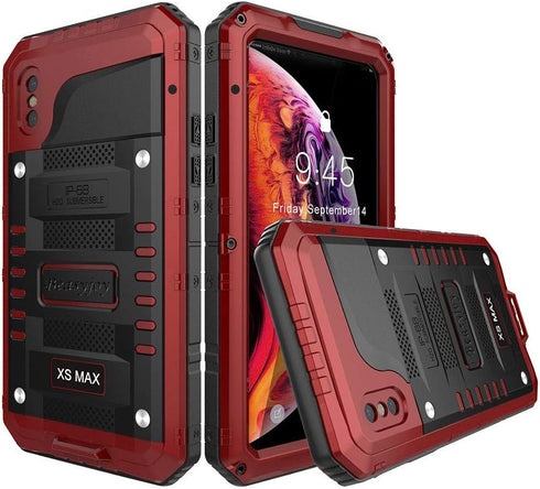 Beasyjoy Fit for iPhone Xs Max Case, Heavy Duty Built-in Screen Protector Full Body Protective Waterproof Shockproof Tough Rugged Military Grade D...