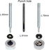 72pcs 15MM Stainless Steel Fastener Snap Press Stud Button for Marine Boat Canvas with Punching Set Tool Kit Gunmetal Black (4 Components, 18pcs f...