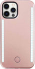 Selfie Illuminate LED Light Up Case for iPhone 13 Pro Max - Rechargeable Back and Front Illuminated (Rose Gold)...