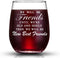 JERIO We Will Be Friends Until We Are Old And Senile, Friend Gifts 30th 40th 50th 60th Birthday Gifts for Women, BFF, Roommate, Her,15 oz Stemless...