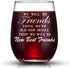 JERIO We Will Be Friends Until We Are Old And Senile, Friend Gifts 30th 40th 50th 60th Birthday Gifts for Women, BFF, Roommate, Her,15 oz Stemless...