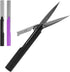 BambooMN Penblade Pen-Style Portable Travel Scissors - Purple & Charcoal - 1 Pair Each...