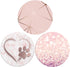 Collapsible Phone Bracket 360°Rotary Grips for Phones & Tablets(3 Pack) - White Heart Rose Gold Geometric Rose Gold Marble...