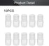Othmro 10Pcs 5ml Plastic Bottles, Lab Cylindrical Chemical Reagent Bottle, Wide Mouth Laboratory Reagent Bottle, Sample Sealing Liquid Storage Con...