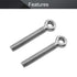 MroMax Swing Lifting Bolt 5Pcs M6 x 40mm Machinery Shoulder Swing Lifting Eye Bolt,304 Stainless Steel Metric Thread Lifting Eye Bolt for Home Ren...