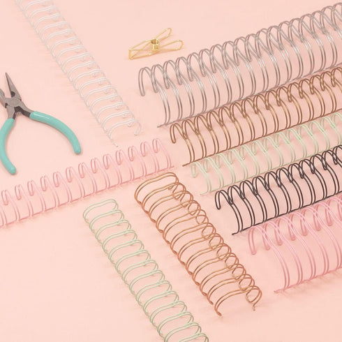 Craftelier - Set of 2 Double Ring Spiral Binders for Albums, Notebooks, Diaries or Calendars | Ideal for Scrapbooking and other Crafting Projects ...