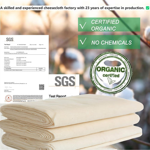YJL Cheesecloth - 54 Sq Ft, 100% Cotton, Grade 90 Unbleached | Fine Cheesecloth for Cooking, Straining, Canning, Steaming & Reusable...