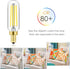 E12 LED Dimmable 8W Equal 100 watt Daylight 4000K T6 T25 E12 Candelabra Bulb for Chandeliers,Ceiling Fan,Pendant,Wall sconces AC120V 800LM e12 Lig...