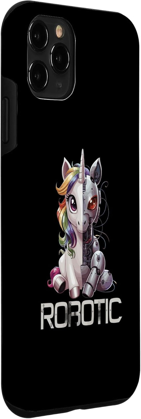iPhone 11 Pro Funny Unicorn Robot Robotic Cuddling Cyborg Case...