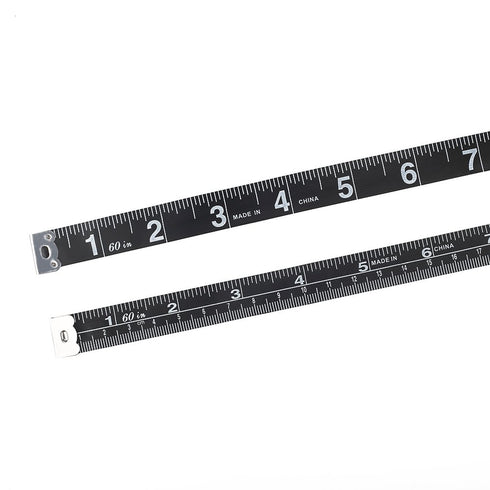 WIN TAPE Set of 3 Soft Tape Measure, Black Color Sewing Tape Measure, Measuring Tape for Body and Cloth (152cm / 60'')...