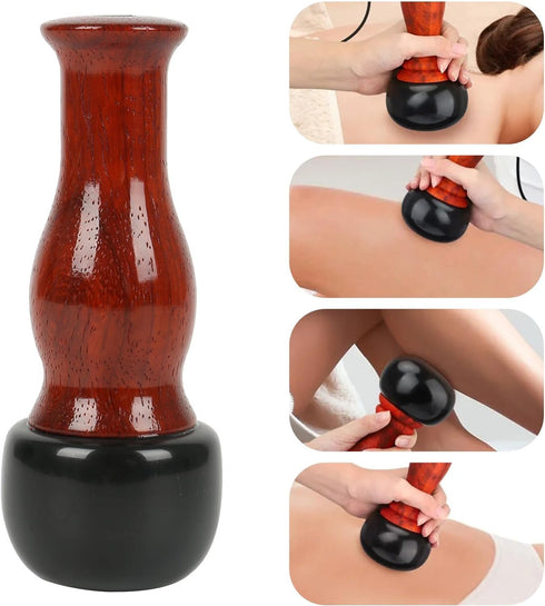 Hot Stones for Massage, Facial Electric Massager with Adjustable Temperature, Natural Bian Stone Gua Sha Scraping Massager Warmer Kit for Massage ...