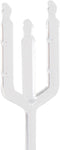 NX Garden 80 PCS 12" Clear Plastic Floral Picks Transparent Fork Shape Head Card Holders Cardettes of Gift Cards, Place Cards, Photos, Food Labels...