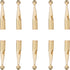 Holibanna 10 pcs Metal Umbrella Tail Beads 2.7 MM Hole Umbrella Bone Covers Umbrella Tail Head Beads for Folding Umbrella, Golden...