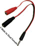 3.5mm Headphone Microphone Splitter Audio Y Splitter Adapter 1/8 TRRS 1 Male to 2 Female Audio Adapter Cable for MP3 Laptop PC Gaming Headset 6.3 ...