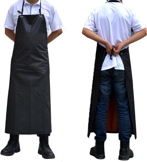 Surblue Waterproof Apron Chemical Resistant Work Safe Clothes (black)...