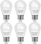 LED Refrigerator Light Bulb, 40 Watt Equivalent LED Appliance A15 Light Bulb 5000K Daylight for Fridge, E26 Base, Non-Dimmable, 6-Pack...