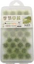 LQ Industrial Static Grass Tuft Model 8-9mm High Grass Tufts Terrain Model Kit Fake Moss Grass and Tweezers for Train Landscape Railway Artificial...
