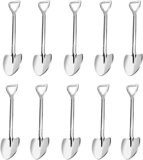 20 Pack Shovel Shape Demitasse Espresso Spoons, 4.7 Inches Stainless Steel Mini Coffee Spoons, Small Spoons for Dessert,Tea, Appetizer, Party Supp...