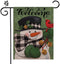 Christmas Welcome Garden Flag Floral Double Sided Vertical Rustic Farmhouse Yard Seasonal Holiday Outdoor Decor 12×18 Inch Y001...
