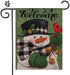 Christmas Welcome Garden Flag Floral Double Sided Vertical Rustic Farmhouse Yard Seasonal Holiday Outdoor Decor 12×18 Inch Y001...