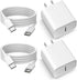 2 Pack 20W USB C Wall Charger 6ft Type C Cable PD Charging Block Compatible with iPhone 15 Plus Pro Max S21 S22 S23 Android Cell Phone...