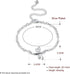 Fashion Jewelry 925 Sterling Silver Cute Dragonfly Heart Chain Anklet...