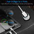 Otostar Dual USB Car Charger, 4.8A Output, Bling Crystal Diamond Car Decorations Accessories Fast Charging Adapter for iPhones Android iOS, Samsun...