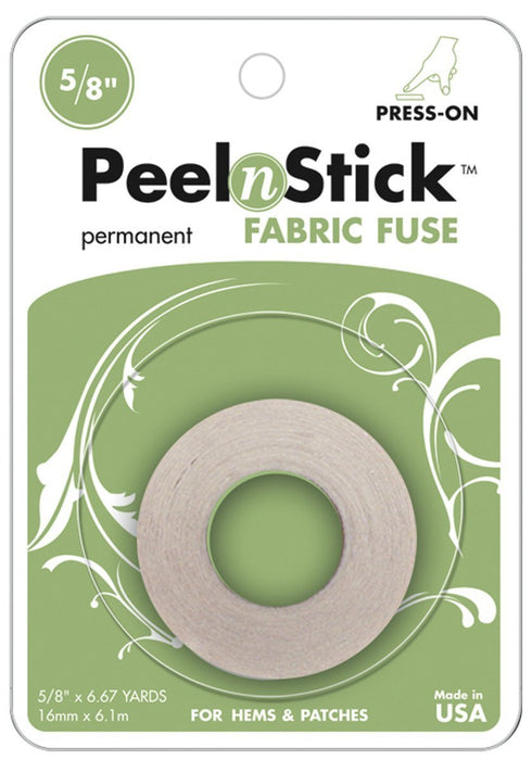 PeelnStick 3346 Fabric Fuse Adhesive Tape 5/8" x 20 ft roll (2-Pack) Instant Hem Sticky Double Sided Fabric Tape...