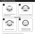 Car Steering Wheel Cover Gear Shift Handbrake Fuzzy Cover 1 Set 3 Pcs Multi-Colored with Winter Warm Pure Wool Fashion for Girl Women Ladies Unive...