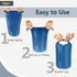 Frelaxy Waterproof Dry Bag 2 Pack/3 Pack, Lightweight Portable Dry Bags, 5L & 15L & 25L Durable Dry Sack Set Keep Gear Dry for Hiking, Camping, Bo...