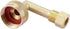 Litorange 2 Pack Lead-Free Brass W10685193 Dishwasher Swivel Gooseneck Elbow Hose Fitting, 3/4" GHT by 3/8" Inch Compression