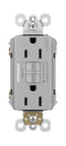 Legrand radiant 1597TRGRYCCD4 15 Amp GFCI Self Test Tamper Resistant Decorator Duplex Outlet, Gray (1 Count)...