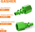 GASHER 10PCS Aluminum 1/4-Inch NPT Female Industrial Air Tool Green Fitting, 1/4-Inch High Flow Pneumatic Plugs...