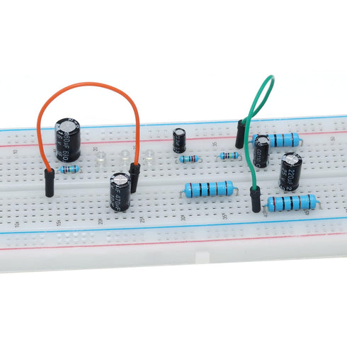 AUKENIEN Electrolytic Capacitor Kit 24 Values 670pcs Aluminum Industrial Electrical Radial Capacitors Assortment Set from 0.1uF to 1000uF 10V 16V ...