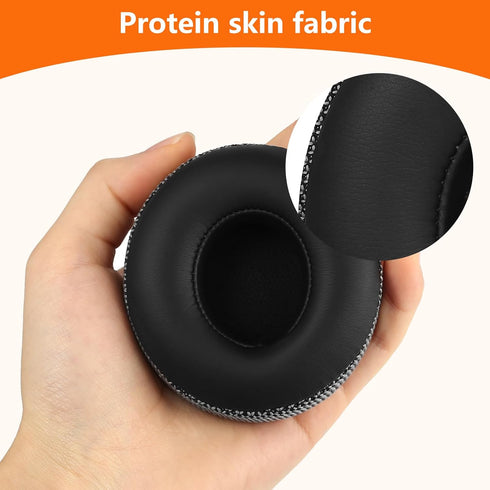 Replacement Ear Pads Cushions for Beats Solo 2/3 Wireless Headphones, Ear Pads for A1796 / B0534, Headphone Earpads with Noise Cancelling Foam, So...